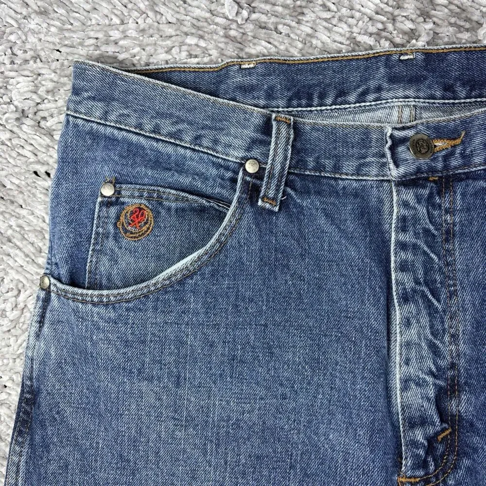 Wrangler 20x Jeans Mens 34x32 Blue Denim Workwear Utility Rancher Farmer Western